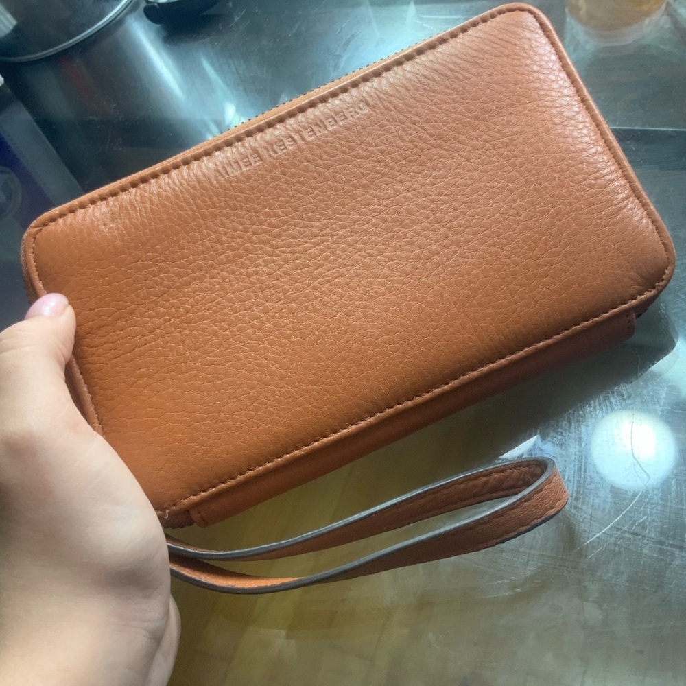 Aimee Kestenberg Zip Around Wallet In Rust - image 1